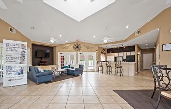 Resident lounge with kitchen
